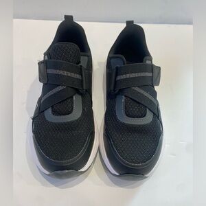 Athletic works boys black and white shoes size 1